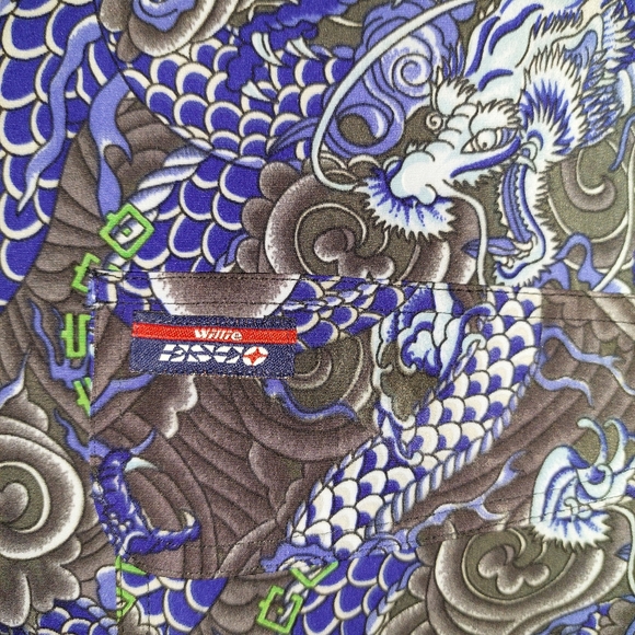 Willie Esco Vintage Shirt Mens XXL Dragons Allover Graphic Short Sleeve - Picture 5 of 10